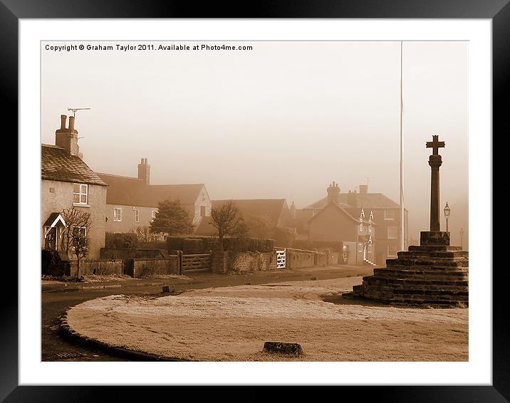 Linby Village Framed Mounted Print by Graham Taylor