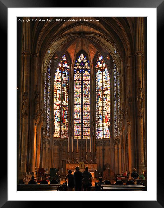 Majestic Gothic Romanesque Basilica Framed Mounted Print by Graham Taylor