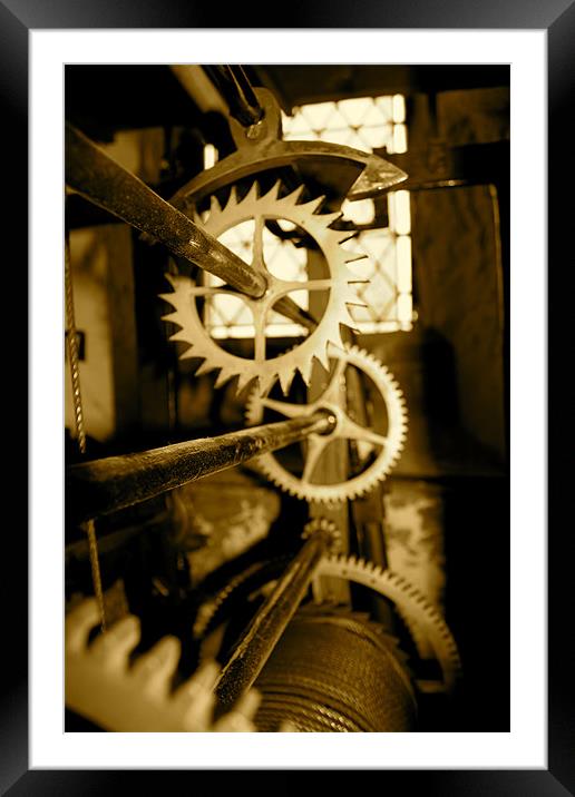 cogs II Framed Mounted Print by lucy devereux