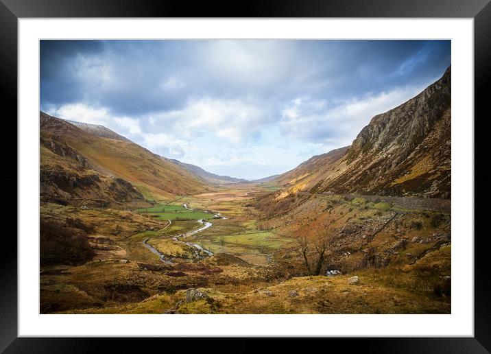 The Ogwen Valley  Framed Mounted Print by lucy devereux