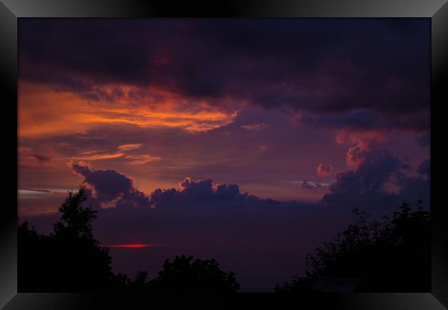 Lockdown Sunset I Framed Print by lucy devereux