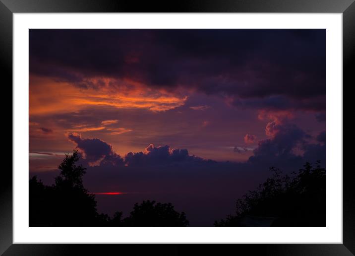 Lockdown Sunset I Framed Mounted Print by lucy devereux