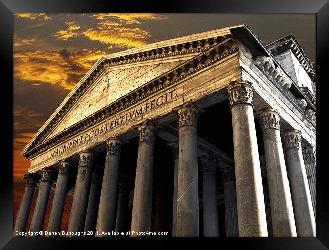 The Pantheon Framed Print by Darren Burroughs