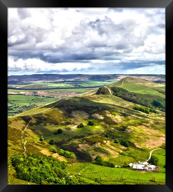 The Great Ridge Derbyshire Framed Print by Darren Burroughs