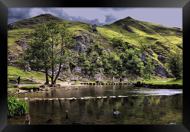 River Dove at Dovedale Framed Print by Darren Burroughs