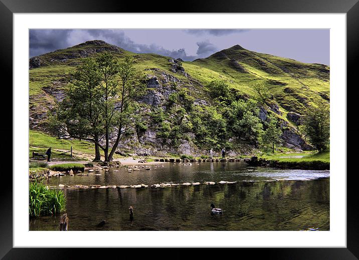 River Dove at Dovedale Framed Mounted Print by Darren Burroughs