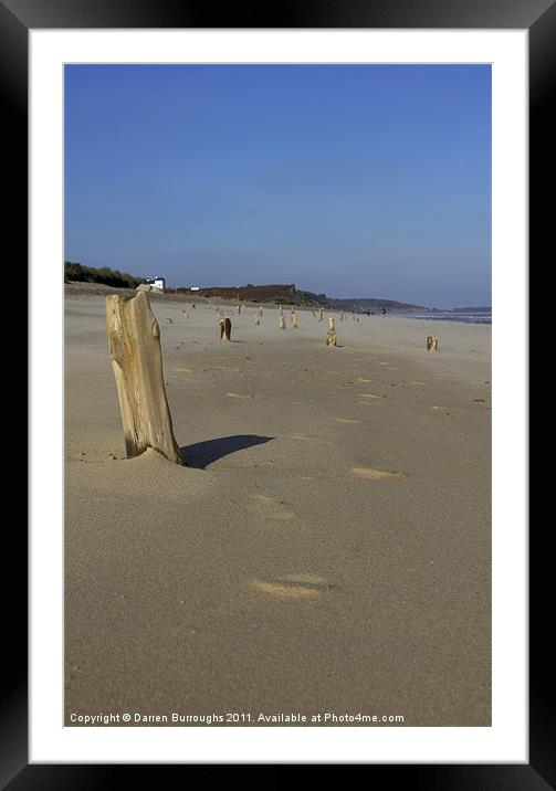 Dunwich Beach Suffolk Framed Mounted Print by Darren Burroughs