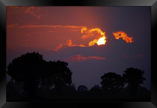 Norfolk Sunset Framed Print by Darren Burroughs