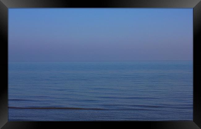 Calming Blue Sea Framed Print by Darren Burroughs