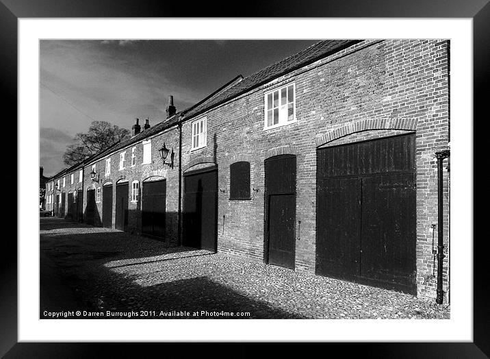 Ferry Lane Stables Norwich Cathedral Framed Mounted Print by Darren Burroughs