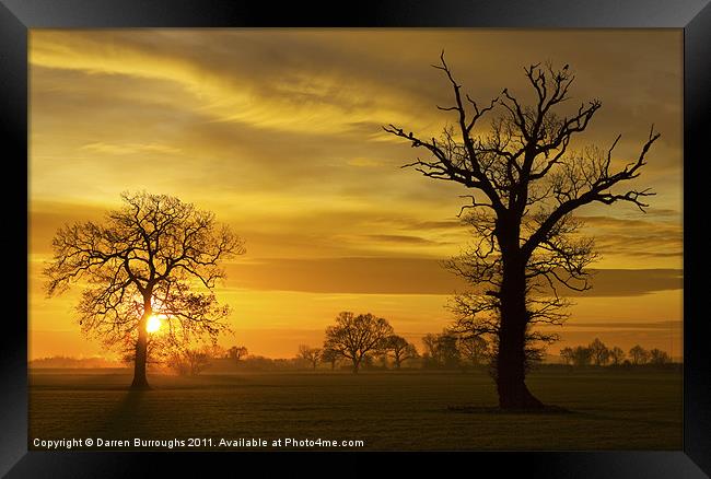 A Norfolk Sunrise Framed Print by Darren Burroughs