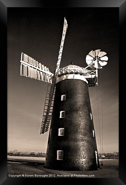 Pakenham Windmill Framed Print by Darren Burroughs