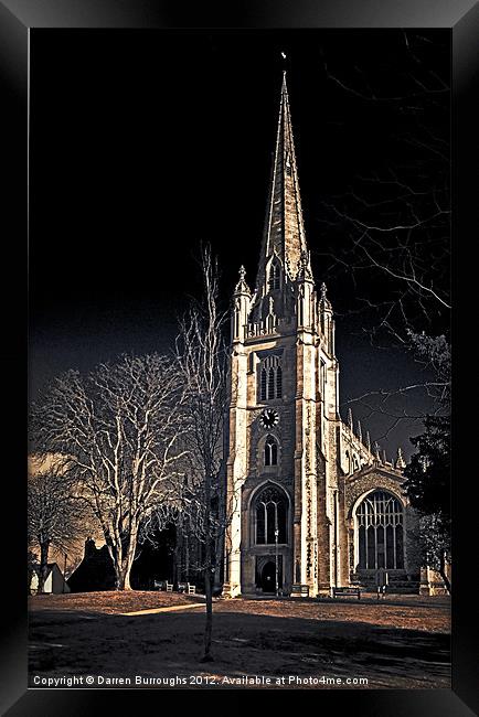 St Mary's Church Saffron Walden Framed Print by Darren Burroughs