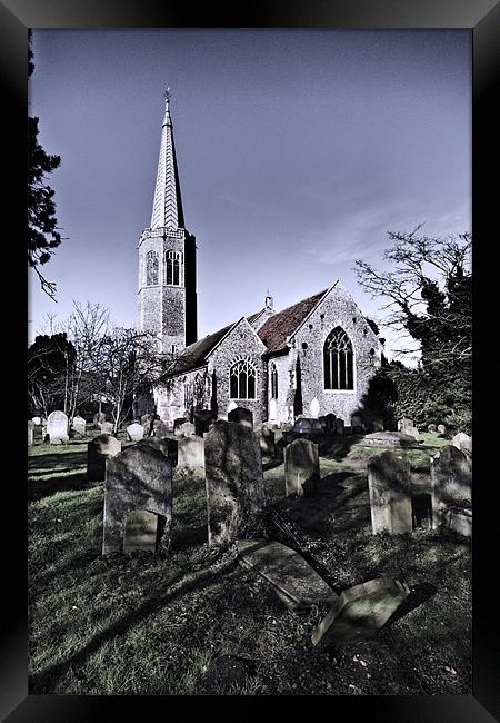 All Saints, Wickham Market Framed Print by Darren Burroughs