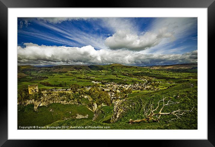 Castleton In The Peak District Framed Mounted Print by Darren Burroughs