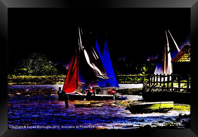 Setting Sail Framed Print by Darren Burroughs