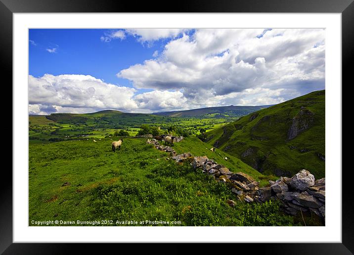 The Peak District, Derbyshire. Framed Mounted Print by Darren Burroughs