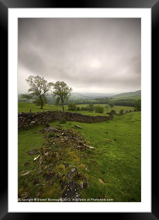 Derbyshire Dales Framed Mounted Print by Darren Burroughs