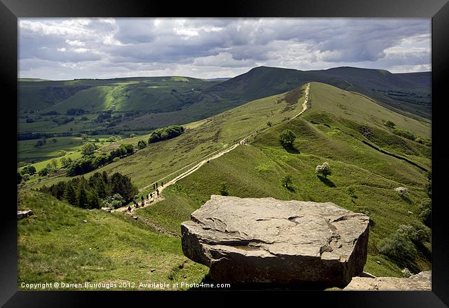 Back Tor Derbyshire Framed Print by Darren Burroughs