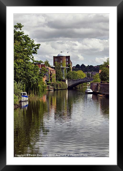 Norwich Riverside Framed Mounted Print by Darren Burroughs