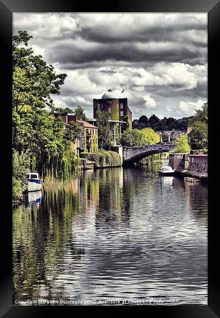 Norwich Riverside Framed Print by Darren Burroughs