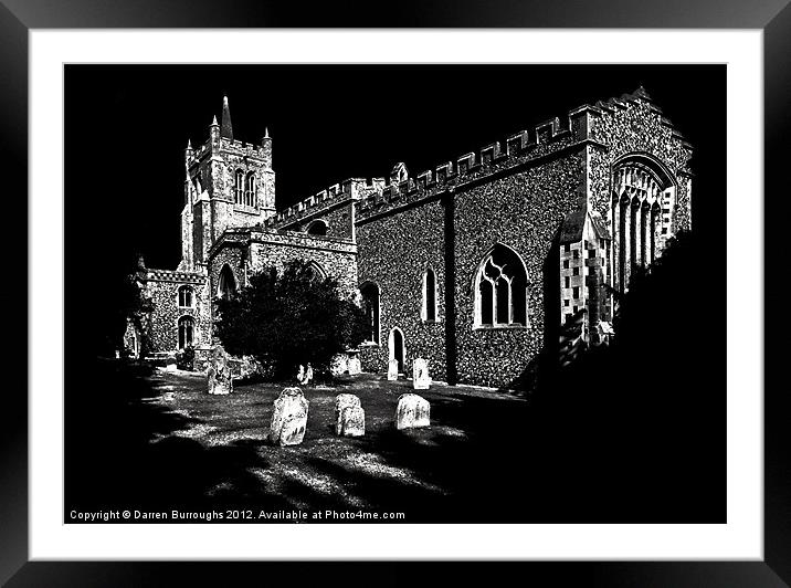 All Saint's Church Melbourn Framed Mounted Print by Darren Burroughs