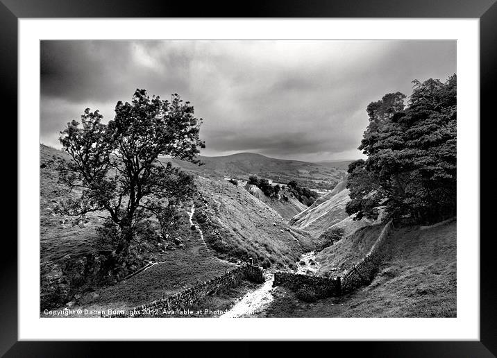 At The Top Of Cavedale #2 Framed Mounted Print by Darren Burroughs