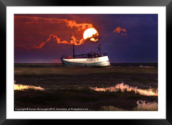 At Sea Framed Mounted Print by Darren Burroughs