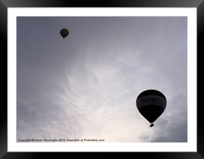 Balloons Framed Mounted Print by Darren Burroughs