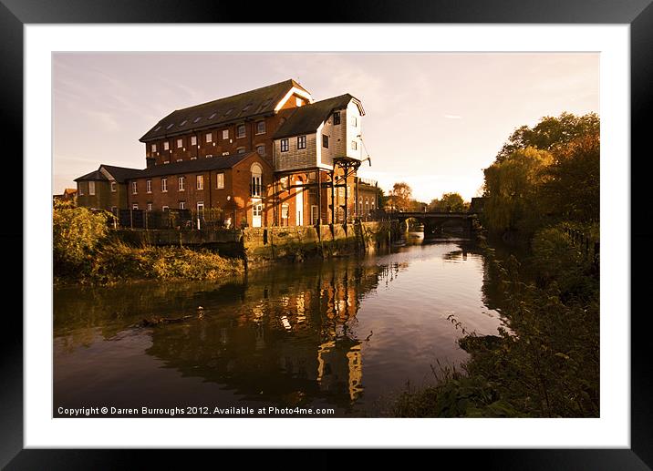 Old Flour Mill. East Street Colchester Framed Mounted Print by Darren Burroughs