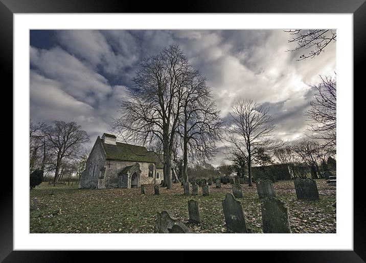 St Margaret of Antiochs Church, Linstead Framed Mounted Print by Darren Burroughs