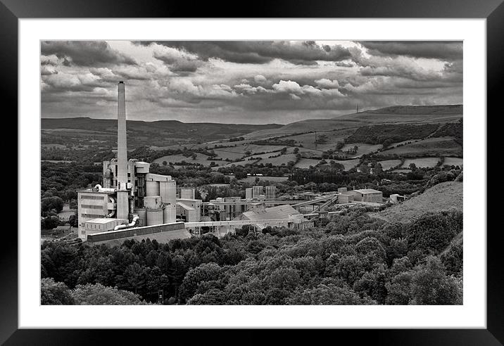 Hope cement Works Framed Mounted Print by Darren Burroughs