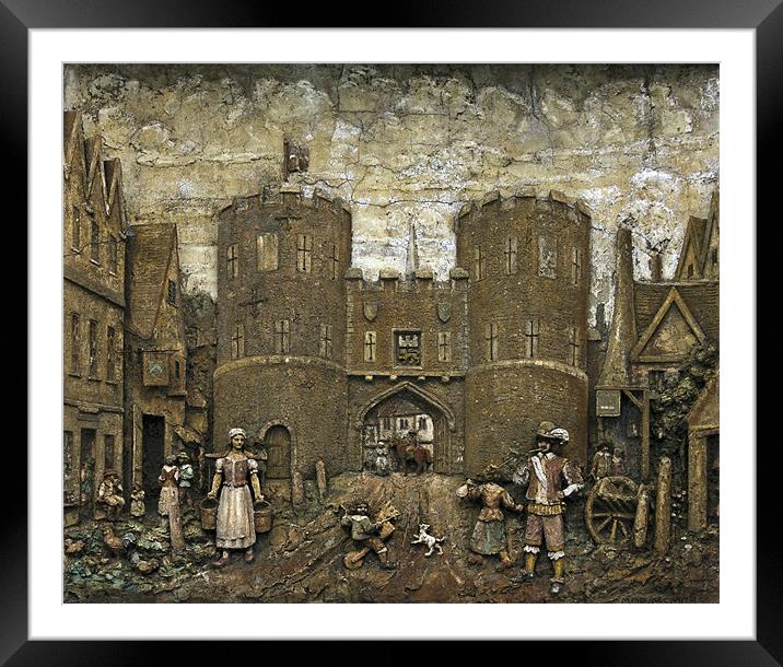 St Stephens Gate Norwich Framed Mounted Print by Darren Burroughs