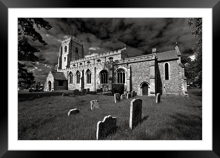 St Peter And St Mary Magdalene, Fordham Framed Mounted Print by Darren Burroughs