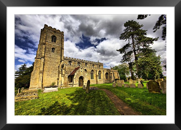 St Peter And St Mary Magdalene, Fordham Framed Mounted Print by Darren Burroughs
