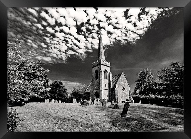 Chedburgh Church Framed Print by Darren Burroughs