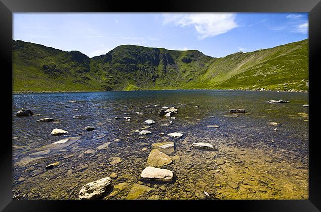 Helvellyn From Red Tarn Framed Print by Darren Burroughs