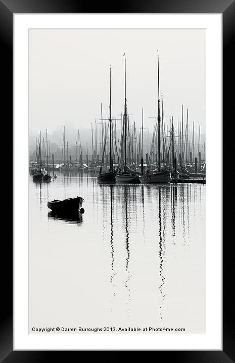 Tall Ships Framed Mounted Print by Darren Burroughs