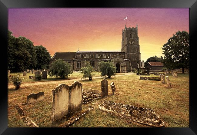 Walsham-le-Willows, St Mary the Virgin, Walsham le Framed Print by Darren Burroughs