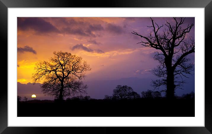 Sunrise Framed Mounted Print by Darren Burroughs