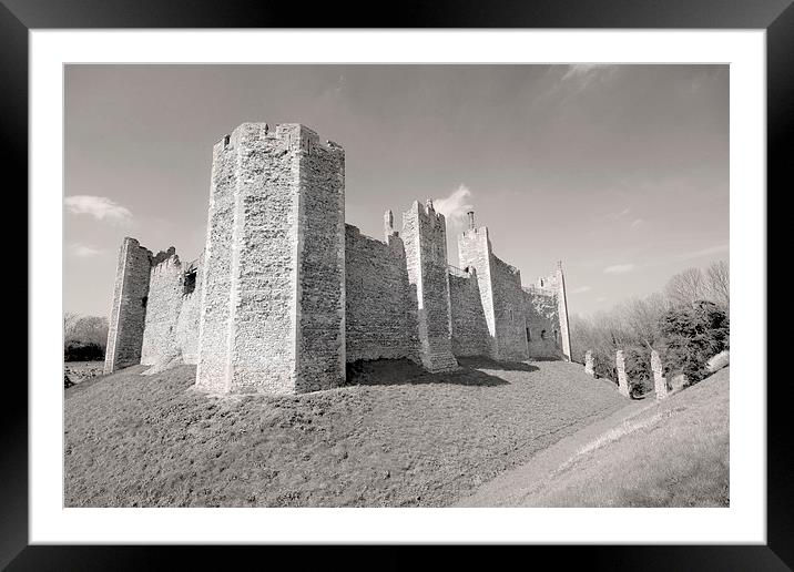 Framlingham Castle Framed Mounted Print by Darren Burroughs