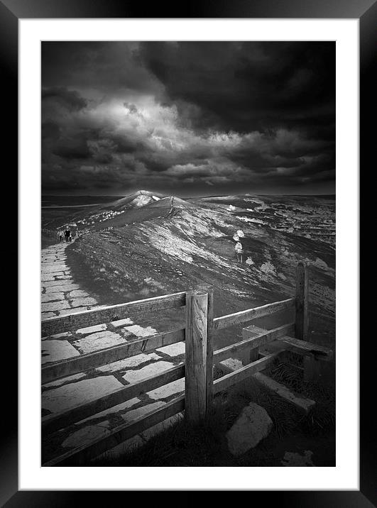 The Great Ridge, Derbyshire Framed Mounted Print by Darren Burroughs
