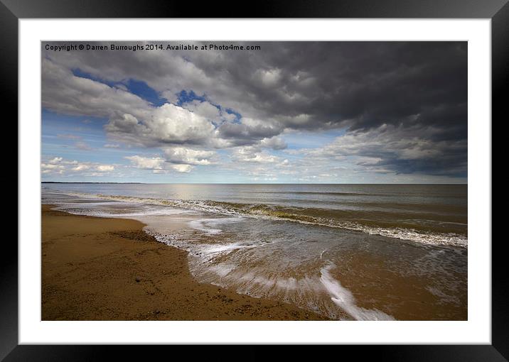  Dunwich Beach Southwold Suffolk Framed Mounted Print by Darren Burroughs