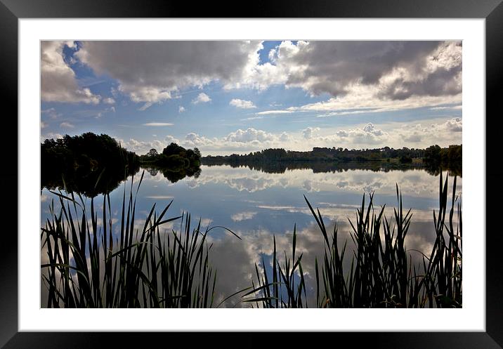  Lake Reflections Framed Mounted Print by Darren Burroughs