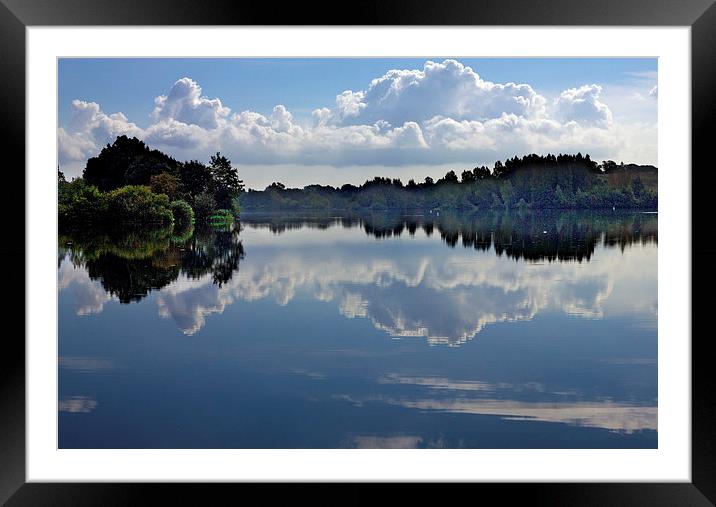   Lake Reflections Framed Mounted Print by Darren Burroughs