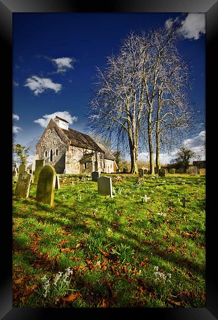  Linstead Church St. Margaret of Antioch Framed Print by Darren Burroughs