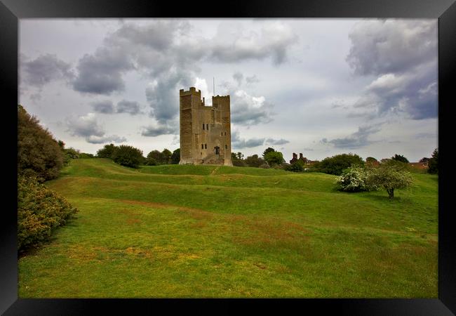 Orford Castle  Framed Print by Darren Burroughs