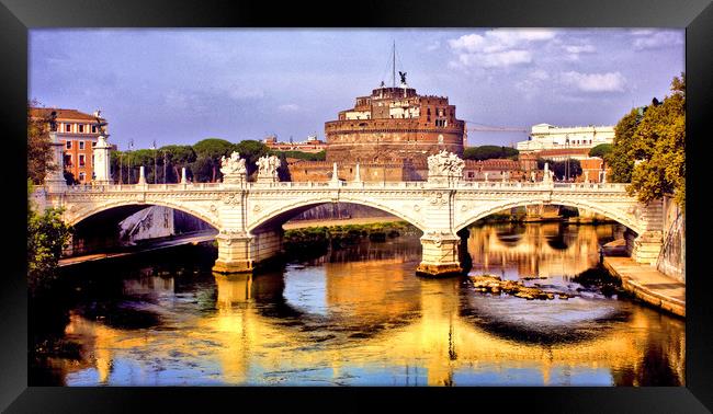 Castel Sant'Angelo Rome Framed Print by Darren Burroughs