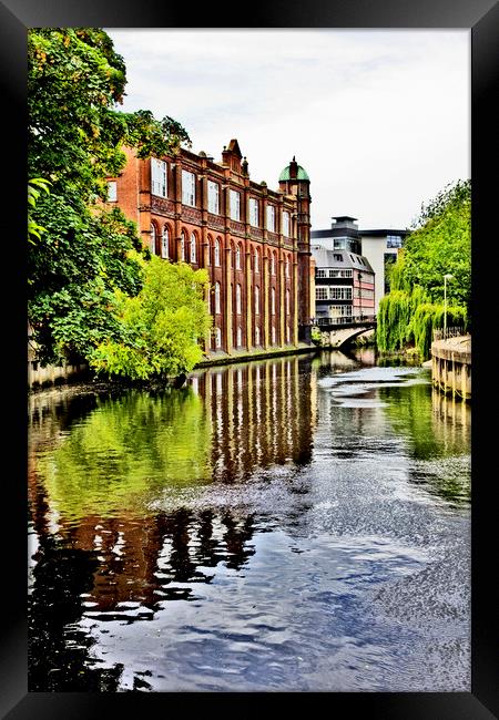 St Georges building from the River, Norwich. Framed Print by Darren Burroughs