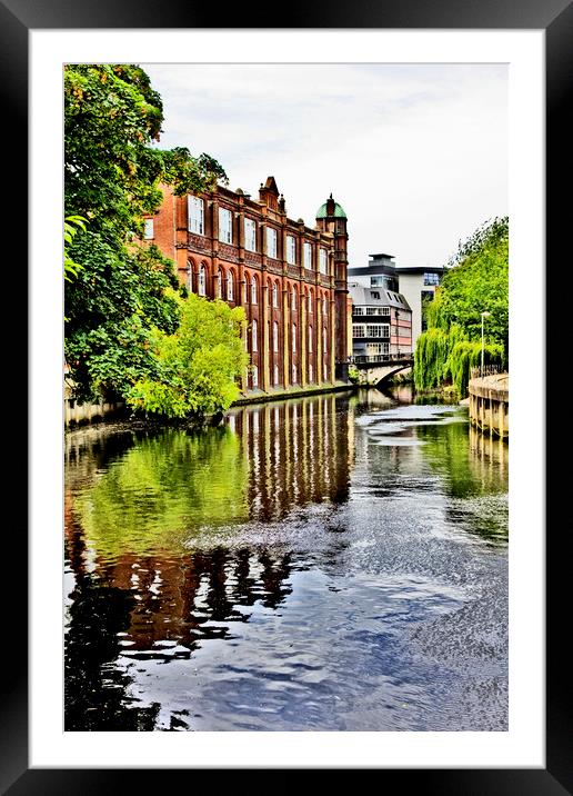 St Georges building from the River, Norwich. Framed Mounted Print by Darren Burroughs